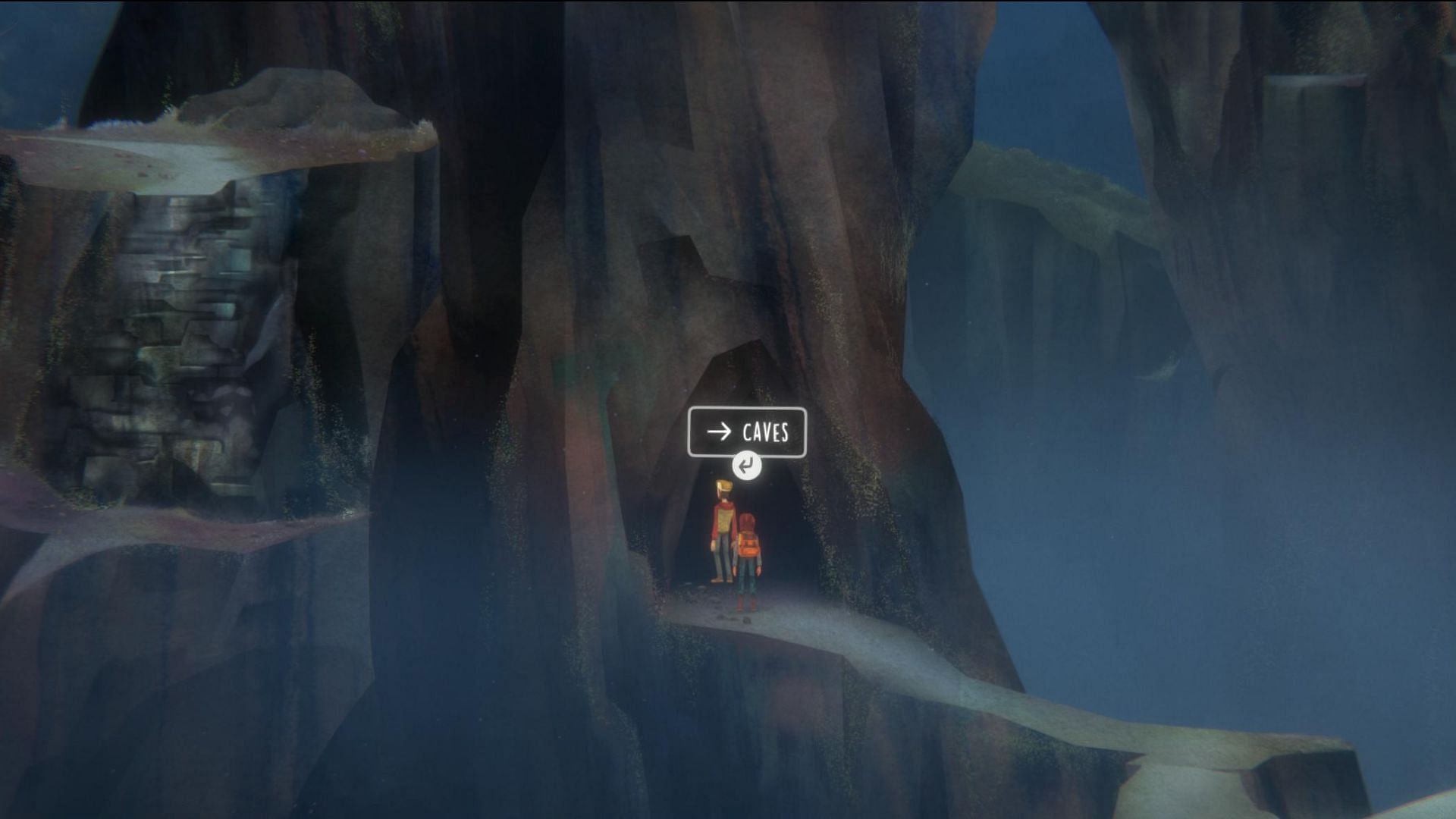 Enter the cave to find the shoe (Image via Night School Studio)